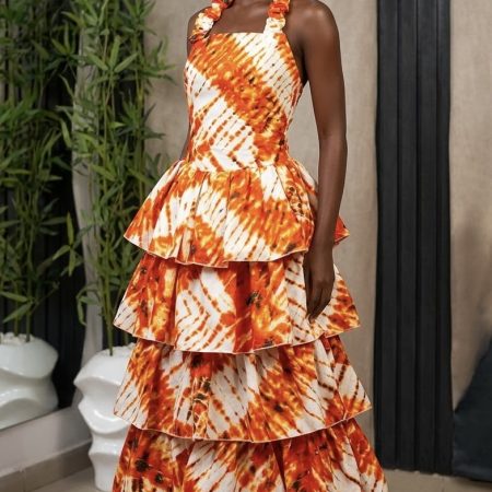 Tiered Maxi Silhouette dress